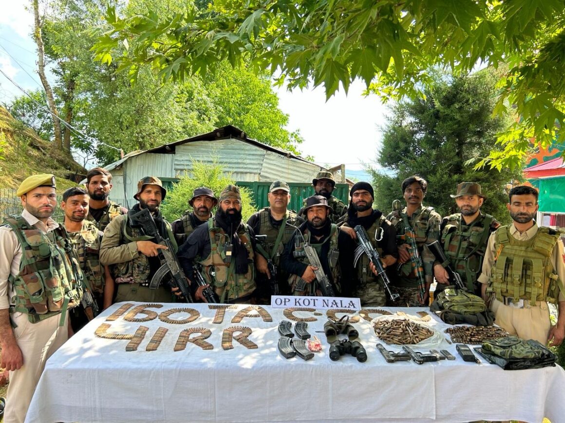 Security Forces’ Bust Militant Hideout in Kupwara; Large Cache of Arms, Ammo Recovered