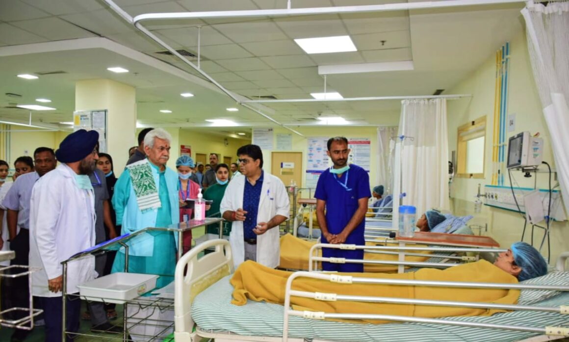 Lt Governor visited hospitals to enquire about health of pilgrims, who were injured in Reasi terror attack