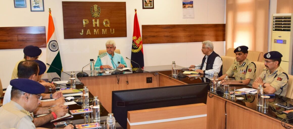 Lt Governor chairs a high-level security review meeting