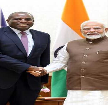 UK Foreign Secretary David Lammy calls on PM Modi
