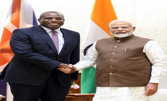 UK Foreign Secretary David Lammy calls on PM Modi